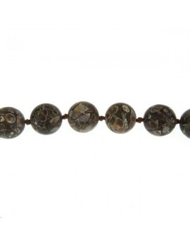 Agate turitella 19-20mm Perles rondes 20mm - 1