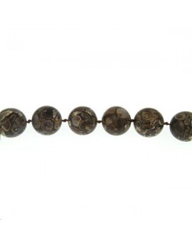 Agate turitella 17-18mm Perles rondes 18-19mm - 1