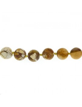 Mookaïte bréchique 11-12mm Perles rondes 12-13mm - 1