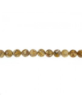 Mookaïte bréchique 9-10mm Perles rondes 10-11mm - 1