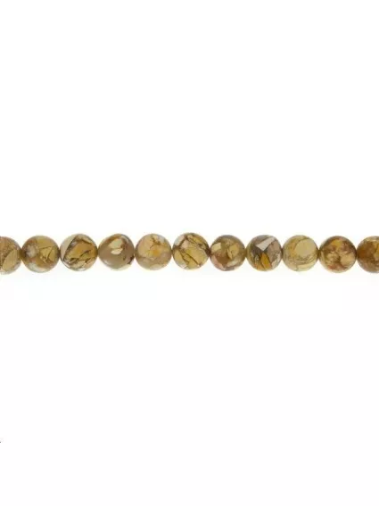 Mookaïte bréchique 9-10mm  Perles rondes 10-11mm - 1