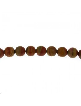 Jaspe landscape 11-12mm Perles rondes 12-13mm - 1