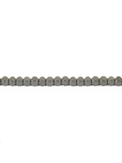 Hématite cube facettes 2mm  Les hématites - 1