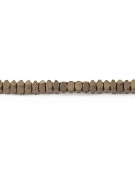 Hématite losange 3x2mm  Les hématites - 1 Hématite losange 3x2mm  Les hématites - 1