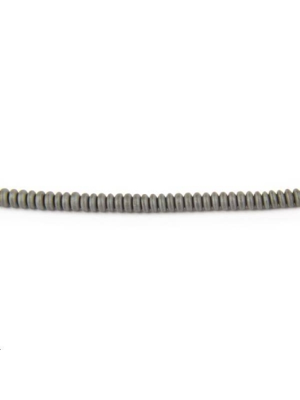 Hématite rondelle heishi 2x1mm  Les hématites - 1