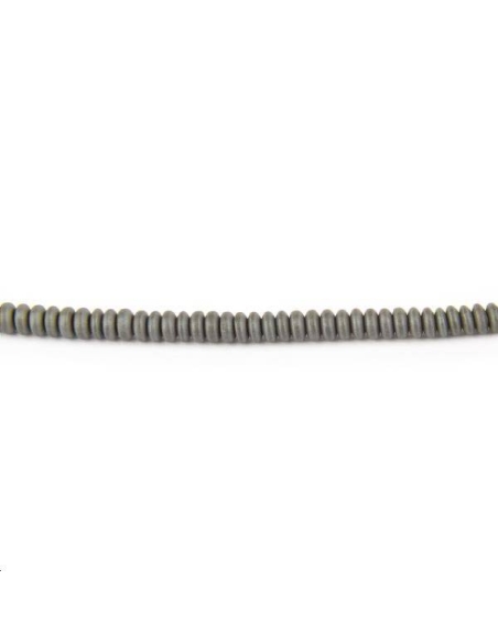 Hématite rondelle heishi 2x1mm  Les hématites - 1 Hématite rondelle heishi 2x1mm  Les hématites - 1
