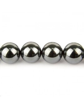 Hématite ronde 16mm Perles rondes 16-17mm - 1