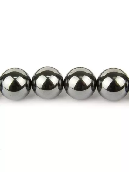 Hématite ronde 16mm  Perles rondes 16-17mm - 1
