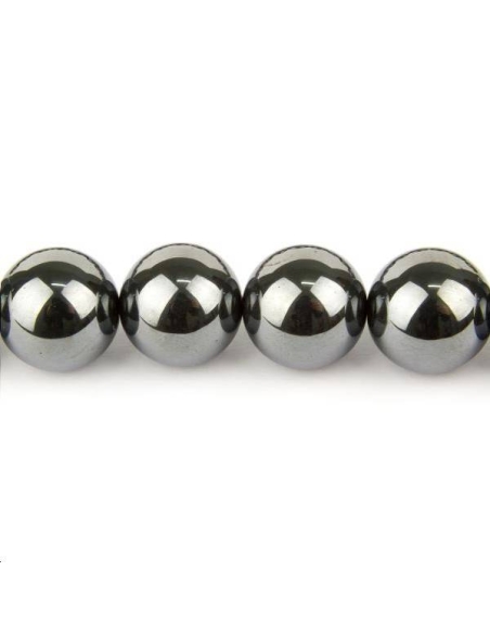 Hématite ronde 16mm  Perles rondes 16-17mm - 1