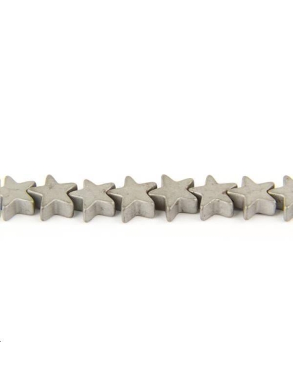 Hématite étoile 6mm  Les hématites - 1