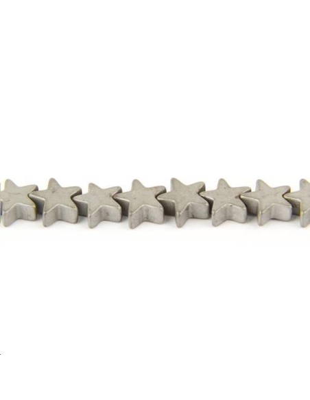 Hématite étoile 6mm  Les hématites - 1 Hématite étoile 6mm  Les hématites - 1