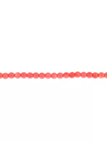 Corail bambou rond 6mm  Perles rondes 6-7mm - 1