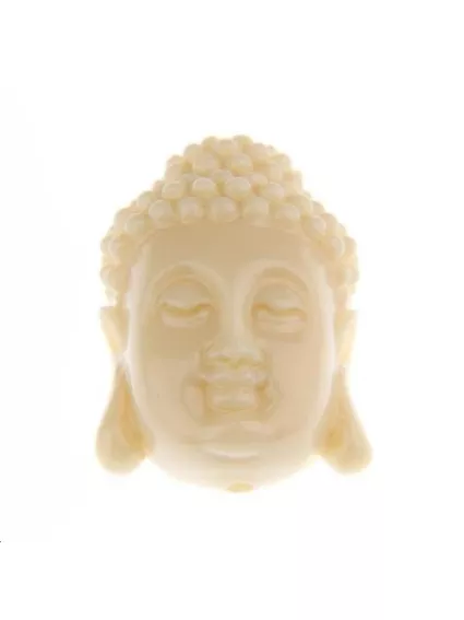 Bouddha bambou corail 20x27mm  Etoiles têtes de morts coeurs et autres formes- 1