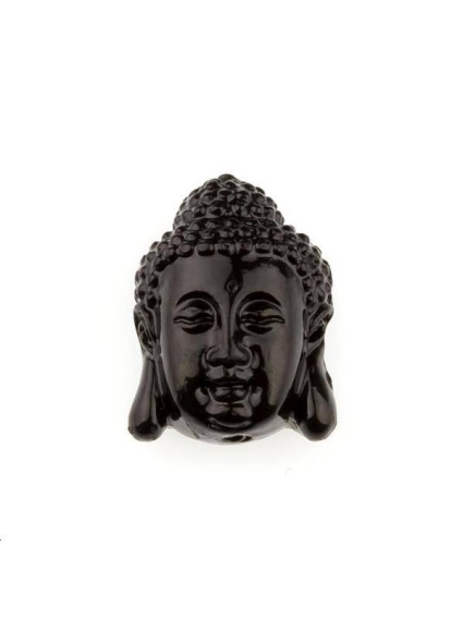 Bouddha bambou corail 15x20mm  Etoiles têtes de morts coeurs et autres formes- 1