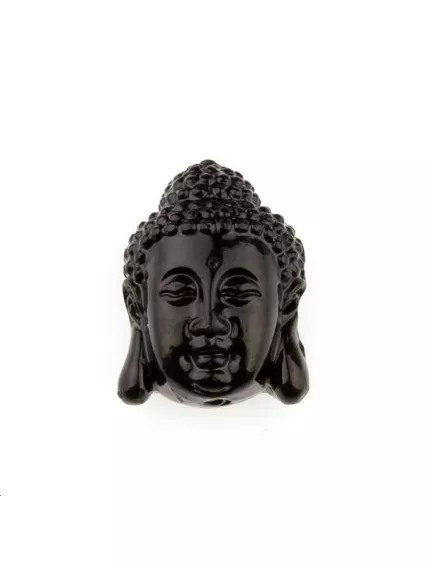 Bouddha bambou corail 15x20mm  Etoiles têtes de morts coeurs et autres formes- 1