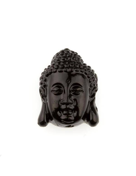 Bouddha bambou corail 15x20mm  Etoiles têtes de morts coeurs et autres formes- 1