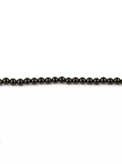 Onyx rond 6mm  Perles rondes 6-7mm - 1