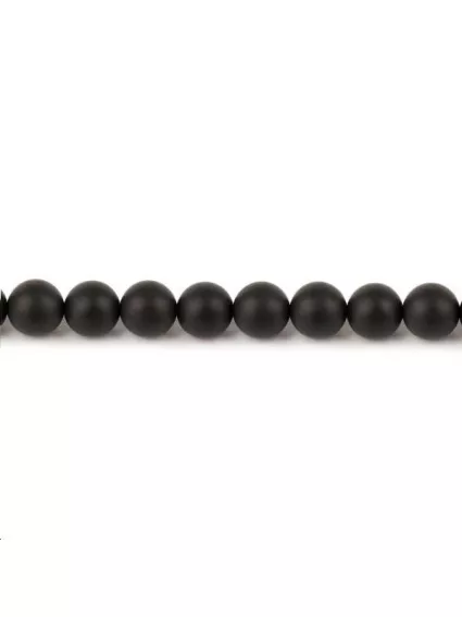 Onyx rond 6mm  Perles rondes 6-7mm - 1