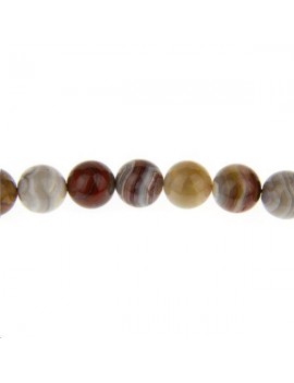 Agate laguna lace 9-10mm Perles rondes 10-11mm - 1