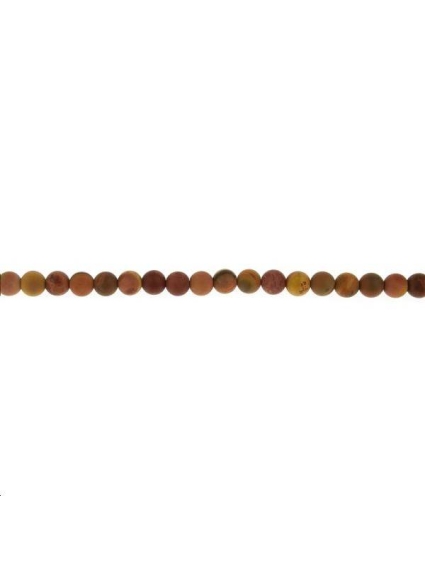 Jaspe landscape rond  5-6mm  Perles rondes 6-7mm - 1