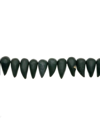 Agate zébrée noire pointe 20x10mm  Formes particulières- 1