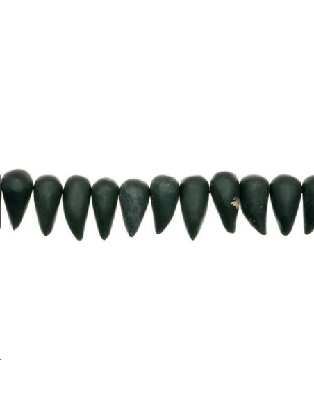 Agate zébrée noire pointe 20x10mm  Formes particulières- 1