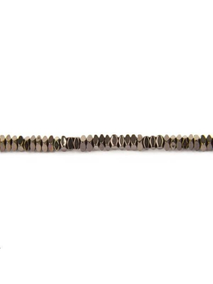 Hématite heishi cube 2x1mm  Les hématites - 1