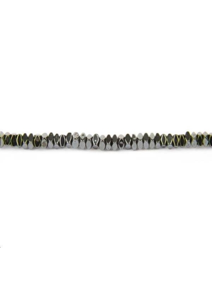 Hématite heishi cube 2x1mm  Les hématites - 1