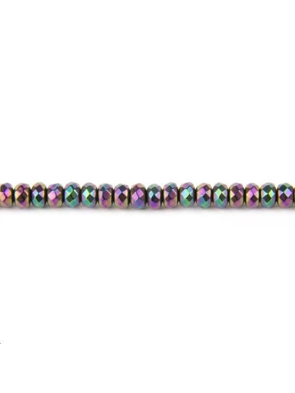Hématite rondelle facettes 3mm  Les hématites - 1