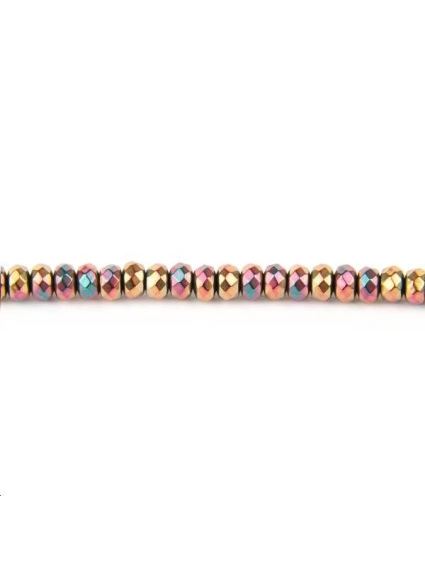 Hématite rondelle facettes 3mm  Les hématites - 1