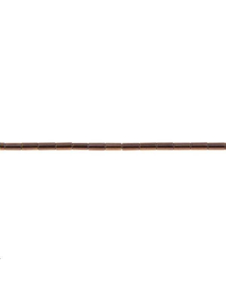 Hématite tube 1x3mm  Les hématites - 1