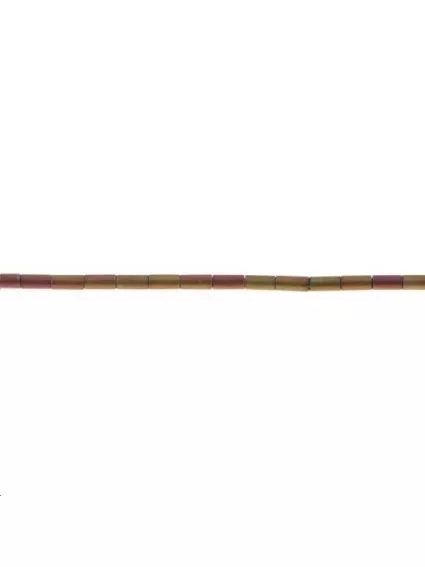 Hématite tube 1x3mm  Les hématites - 1
