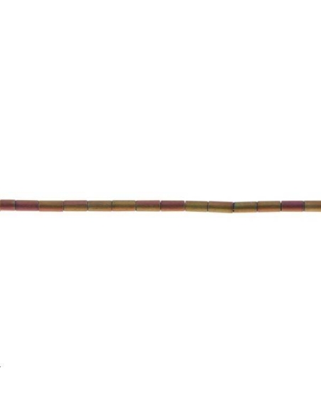 Hématite tube 1x3mm  Les hématites - 1