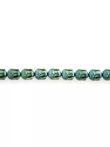 Hématite bouddha 10x9mm  Etoiles têtes de morts coeurs et autres formes- 1