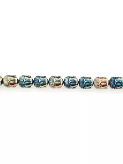 Hématite bouddha 10x9mm  Etoiles têtes de morts coeurs et autres formes- 1