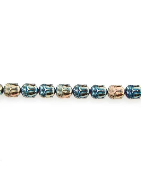 Hématite bouddha 10x9mm  Etoiles têtes de morts coeurs et autres formes- 1