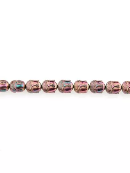 Hématite bouddha 10x9mm  Etoiles têtes de morts coeurs et autres formes- 1