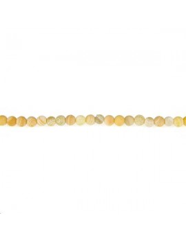 Agate de feu ronde 4mm Perles rondes 4-5mm - 1
