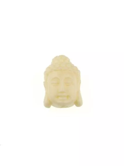 Bouddha serein bambou corail 10x15mm  Etoiles têtes de morts coeurs et autres formes- 1