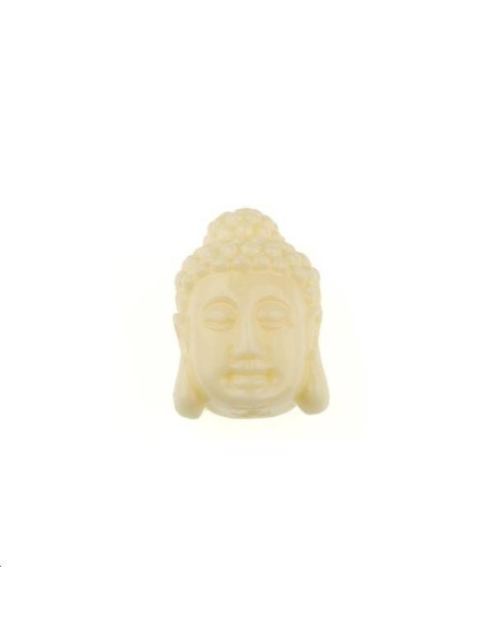 Bouddha serein bambou corail 10x15mm  Etoiles têtes de morts coeurs et autres formes- 1