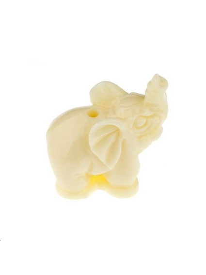 Éléphant bambou corail 16x20mm  Etoiles têtes de morts coeurs et autres formes- 1