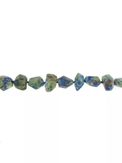 Azurite malachite caillou facetté 15mm  Formes particulières- 1