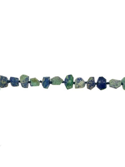 Azurite malachite caillou facetté 8-12mm  Formes particulières- 1
