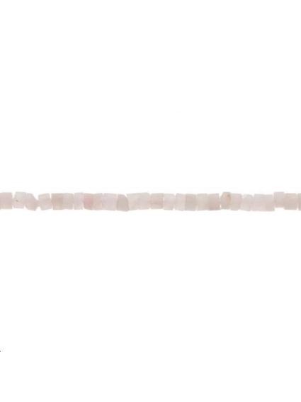 Quartz rose rondelle 5-6mm  Cylindres et Rondelles - 1