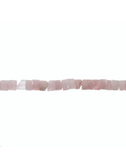 Quartz rose rondelle 8mm  Cylindres et Rondelles - 1
