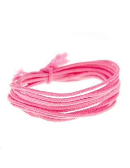 Fashion cord  0,8mm rose fluo  Fashion cord 0,8mm- 1