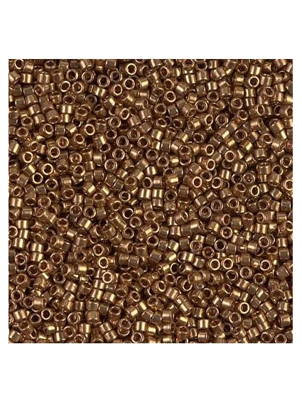 Delica Miyuki 11/0 metallic light bronze  Delica Miyuki 11/0- 1