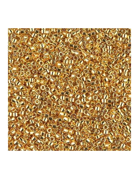 Delica Miyuki 11/0 24kt gold plated  Delica Miyuki 11/0- 1