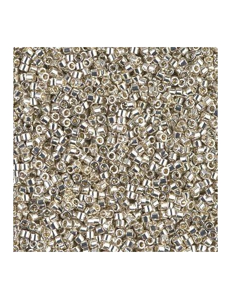 Delica Miyuki 11/0 galvanized silver  Delica Miyuki 11/0- 1