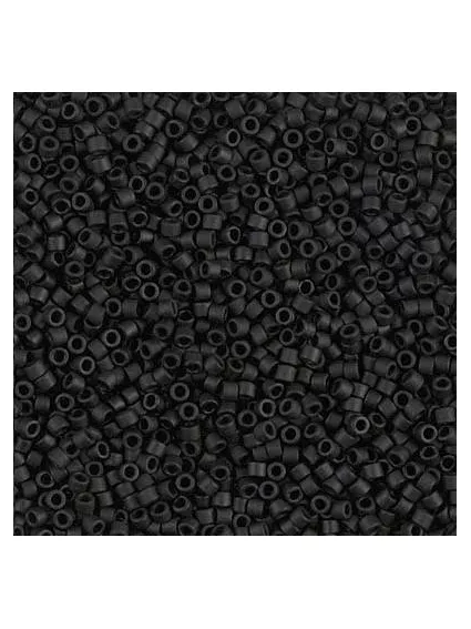 Delica Miyuki 11/0 matte black  Delica Miyuki 11/0- 1